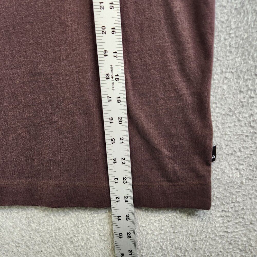 Quiksilver T Shirt Womens L Brown Skull Flowers Standard Crop Fit Tee Top - Picture 10 of 12